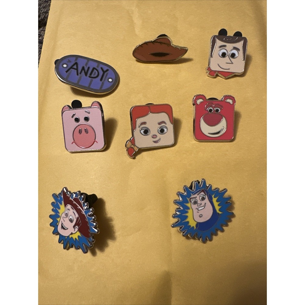 Disney Toy Story Trading Pins Lot of 8. GUC.